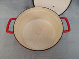 Martha Stewart Red 5 Quart Dutch Oven with Lid