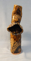 Unusual Glazed Stoneware Vase