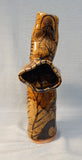 Unusual Glazed Stoneware Vase