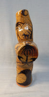 Unusual Glazed Stoneware Vase