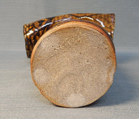 Unusual Glazed Stoneware Vase