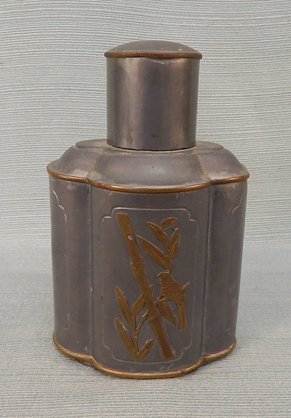 Chinese Pewter Tea Caddy