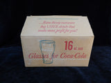 Vintage 1970s 16 oz. Coca-Cola Fountain Glasses - Set of 12