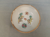 Vintage Chinese Qing Dynasty "Famille Rose" Lidded Bowl