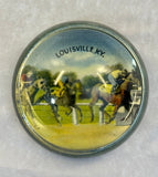 Louisville Kentucky Souvenir Glass Paperweight