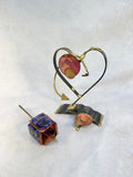 Gary Rosenthal Metal Sculpture with Heart and Dreidel