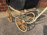 Vintage Wicker Doll Stroller with Madame Alexander Doll