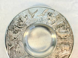 German Pewter Decoraive Wall Plate
