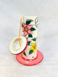 Pretty Ceramic Bird Feeder by Gail Pittman