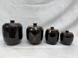 Rustic Canisters Handmade by Amy Parker - Set of 4
