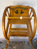 Vintage Teetertot Toddler Ricking Chair by Delphos Bending Co.