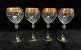 Cristalleria Fratelli Fumo Wine Glasses - Set of 4 - Brand New
