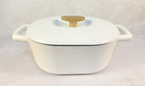 Beautiful Six Quart Enameled Cast Iron Dutch Oven