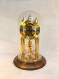 Vintage Elgin German S. Haller Anniversary Glass Dome Clock