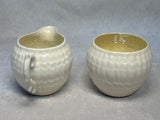 Three Beleek Pieces - Sugar and Creamer and Vase