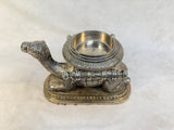 Vintage Silver-Plated Camel Figurine Candle Holder