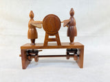 Handmade Mechanical Toy - Two Men and a Gong