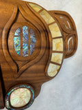 Balinese Wood Carving with Shell Inlays