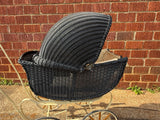 Vintage Wicker Doll Stroller with Madame Alexander Doll