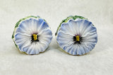 Ominibus OCI Fitz & Floyd Blue Pansy Salt & Pepper Shakers