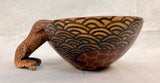 Cheetah Drinking From Bowl African Art