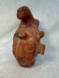 Mayan King Pakal Mexican Terracotta Sculpure