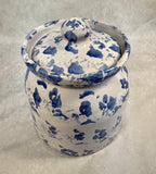 Bybee Blue and White Spongeware Pottery Set