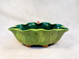 Vintage Lotus Leaf Bowl