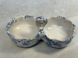Bybee Blue and White Spongeware Pottery Set