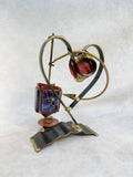 Gary Rosenthal Metal Sculpture with Heart and Dreidel