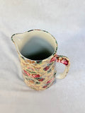 English Staffordshire Chintz Print Pitcher