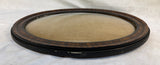 Antique Rosewood Oval Picture Frame with Convex Glass