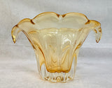 Murano Style Teleflora Amber Vase