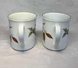 Set of Two Royal Worcester Evesham Vale Coffee Cups