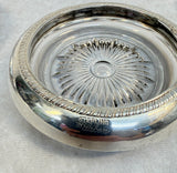 Sterling by Laben Silver and Glass Coasters - Set of 6