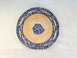 Hand-Woven Two-Tone Sisal Basket