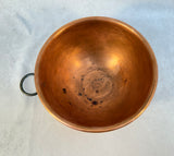Vintage Copper Rolled Edge Mixing Bowl