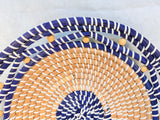 Hand-Woven Two-Tone Sisal Basket