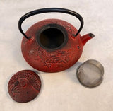 Japanese Style Cast Iron Teapot with Warmer Base
