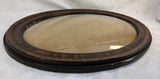 Antique Rosewood Oval Picture Frame with Convex Glass