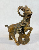 Chinese Feng Shui Brass Zodiac Sheep