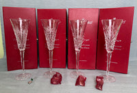 Waterford 12 Days of Christmas Flutes - Set of First 4 in Boxes