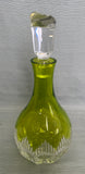 Waterford Mixology Decanter Neon Lime Cut to Clear Crystal 13.5" #156826 - Chipped Stopper
