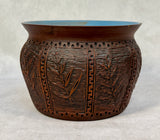 Six Nations Reserve Kanyengeh Pottery Vase, Signed by Potter Joanne Smith
