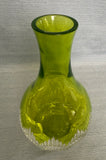 Waterford Mixology Decanter Neon Lime Cut to Clear Crystal 13.5" #156826 - Chipped Stopper