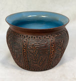 Six Nations Reserve Kanyengeh Pottery Vase, Signed by Potter Joanne Smith