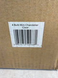Tadpoles Crystal 4-bulb 17" Mini Chandelier - Brand New!