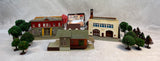 HO Scale Model Train Buildings, Trees and Animals, Various Makers