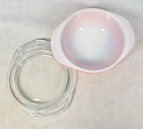 Pyrex Deep Pink 8 oz. Round Ovenware Dishes - Lot of 4 Bowls, 2 Lids
