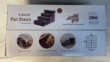 PetPals 4-Level Pet Stairs, Charcoal - Brand New!